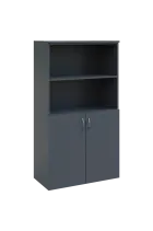 N 4 - 8DN2 kancelářská skříň, 2-dveřová/nika, 1450x800x400, antracit